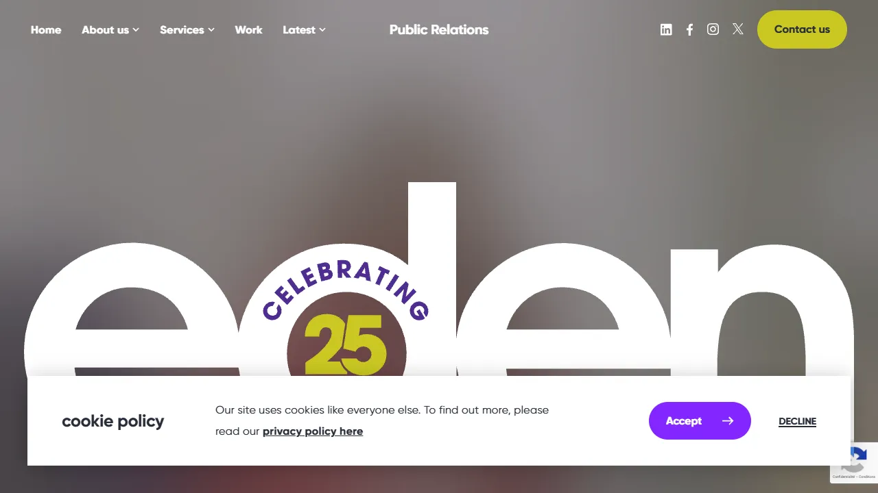 Screenshot of Eden PR