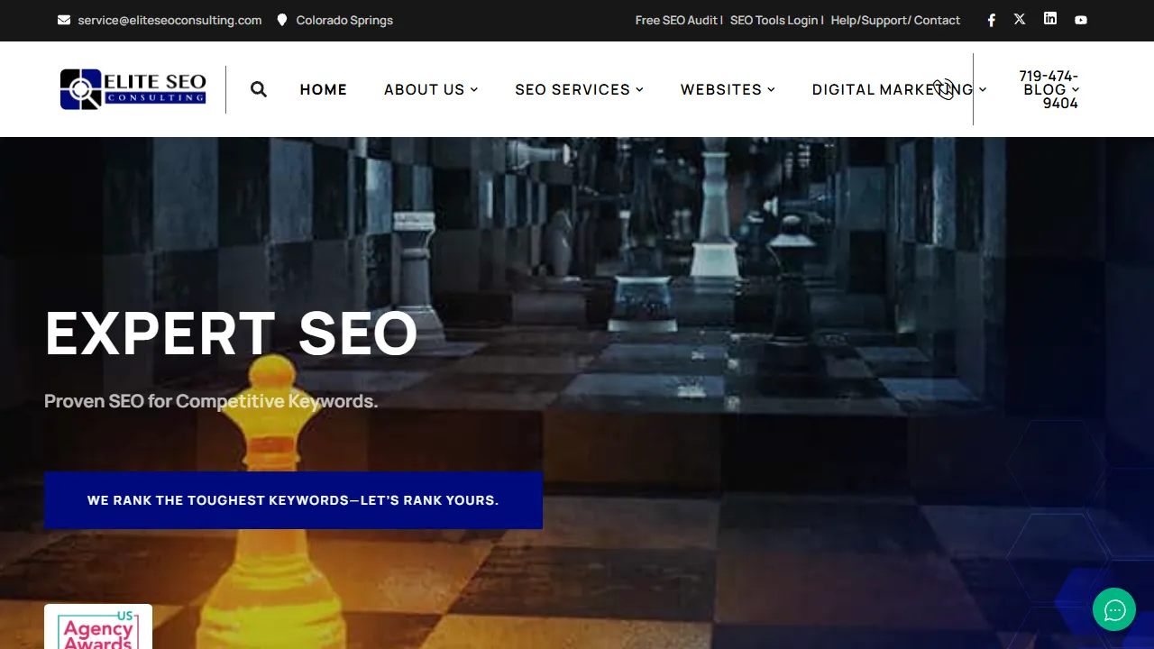 Screenshot of Elite SEO Consulting