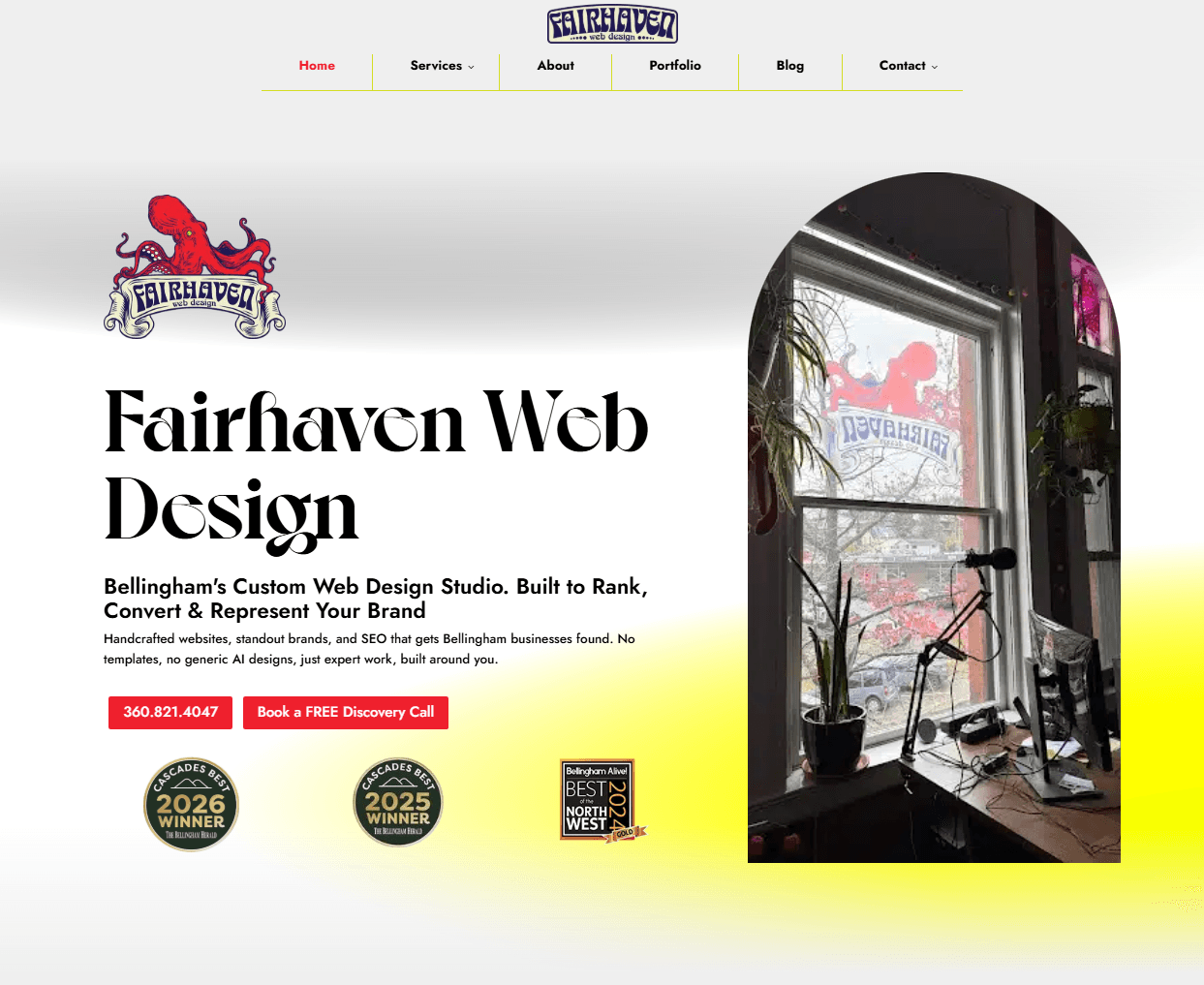Fairhaven Web Design website screenshot