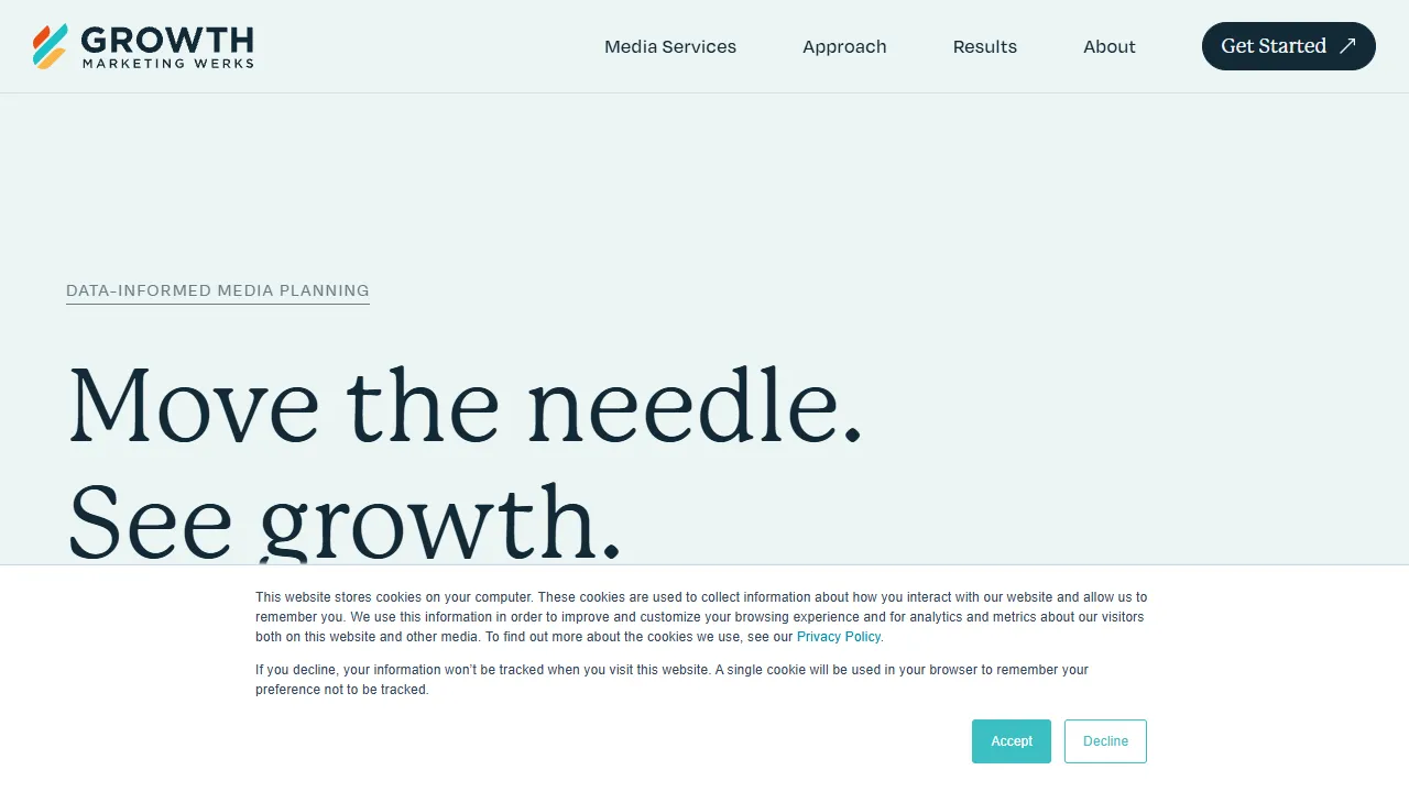 Screenshot of Growth Marketing Werks