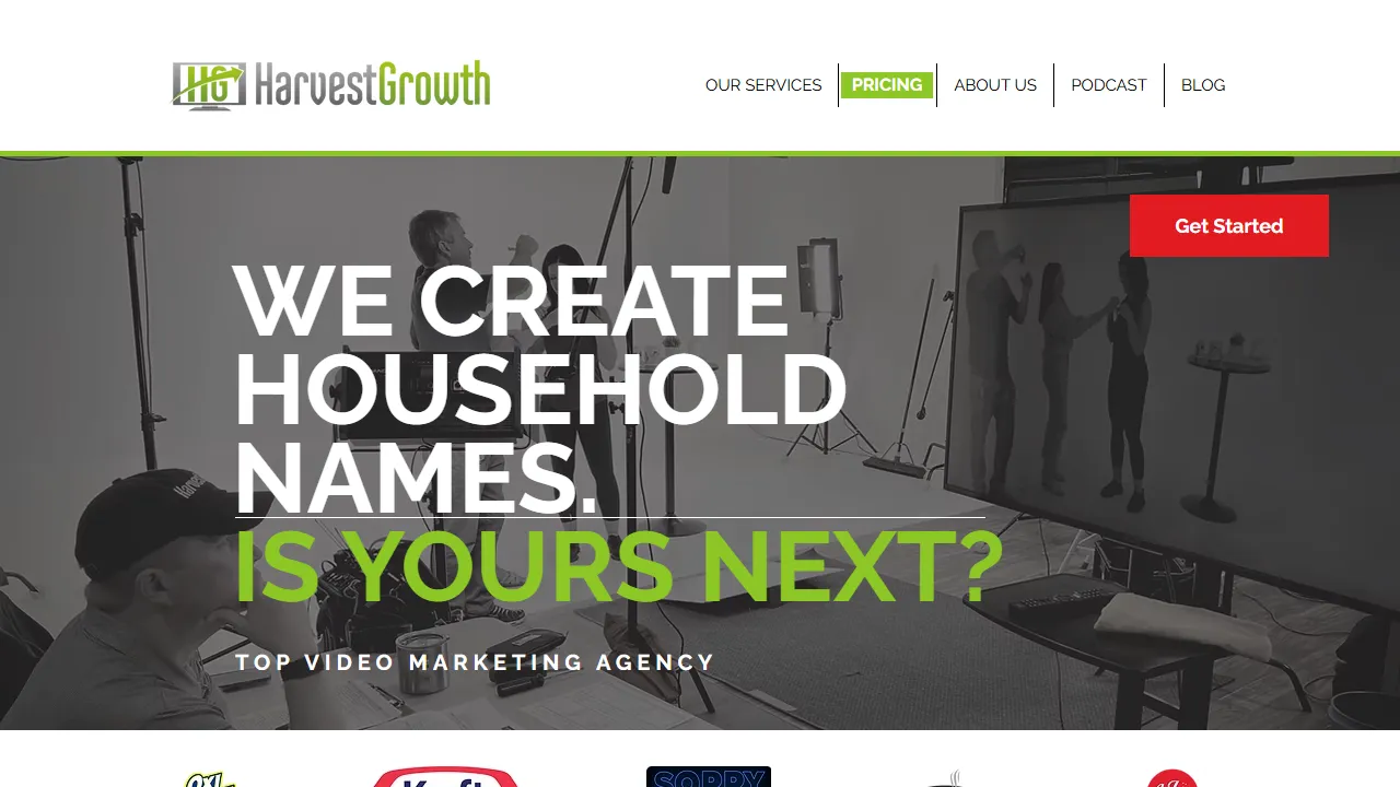 Screenshot of Harvest Growth