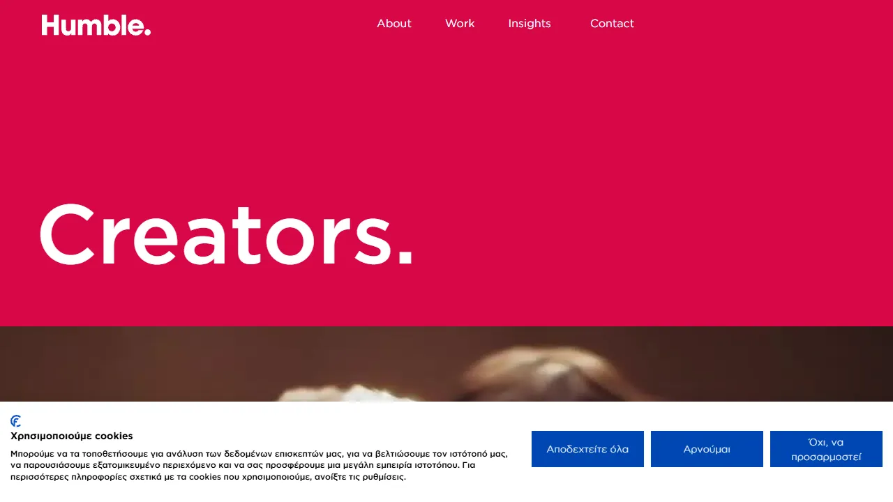 Screenshot of Humble Agency