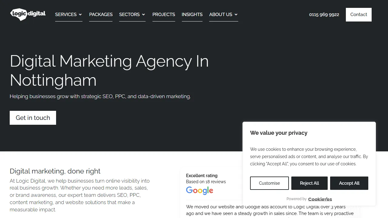 Screenshot of Logic Digital