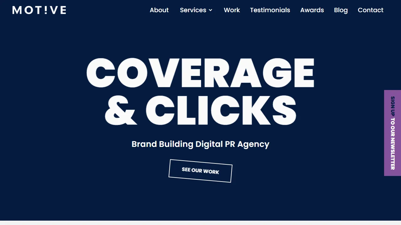 Screenshot of Motive