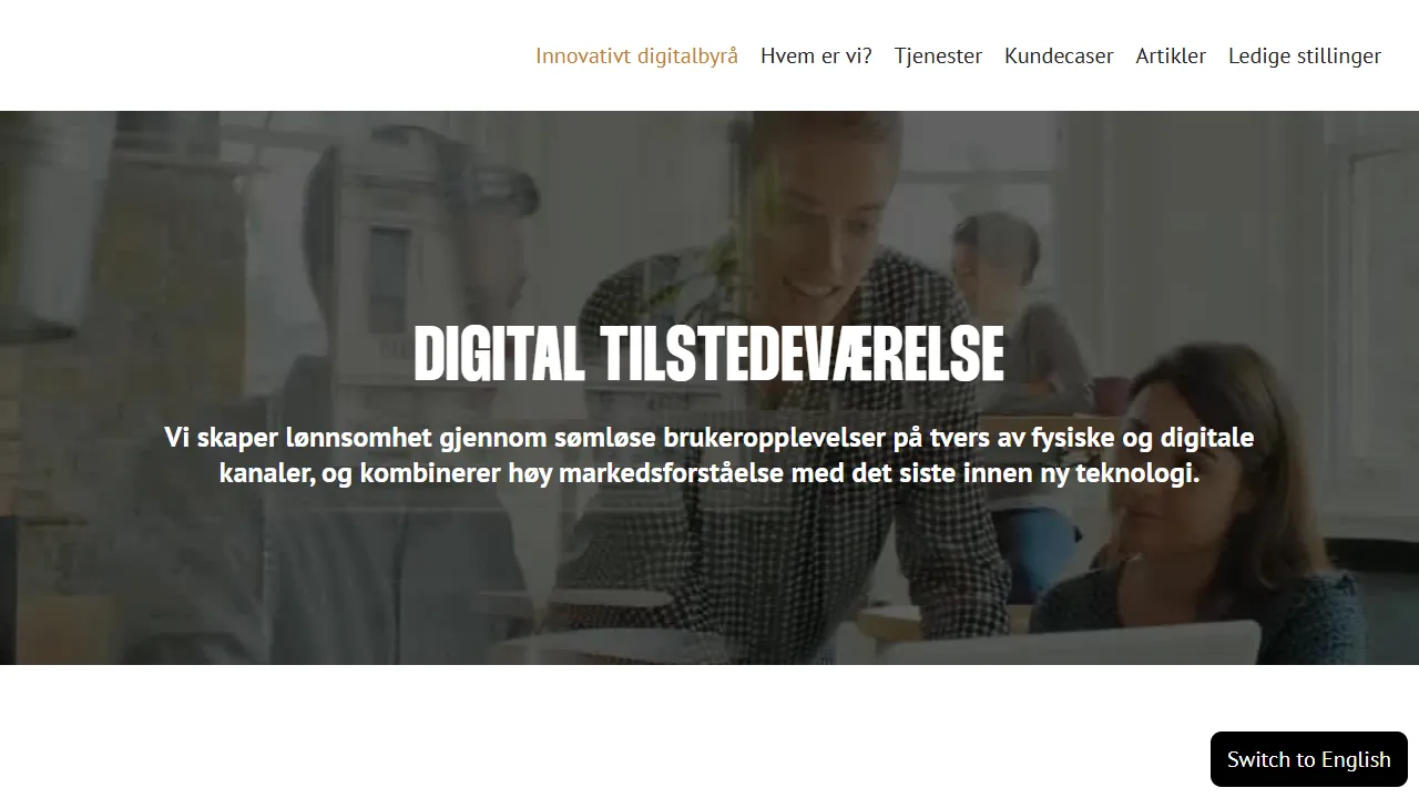 Oslo Digital website screenshot