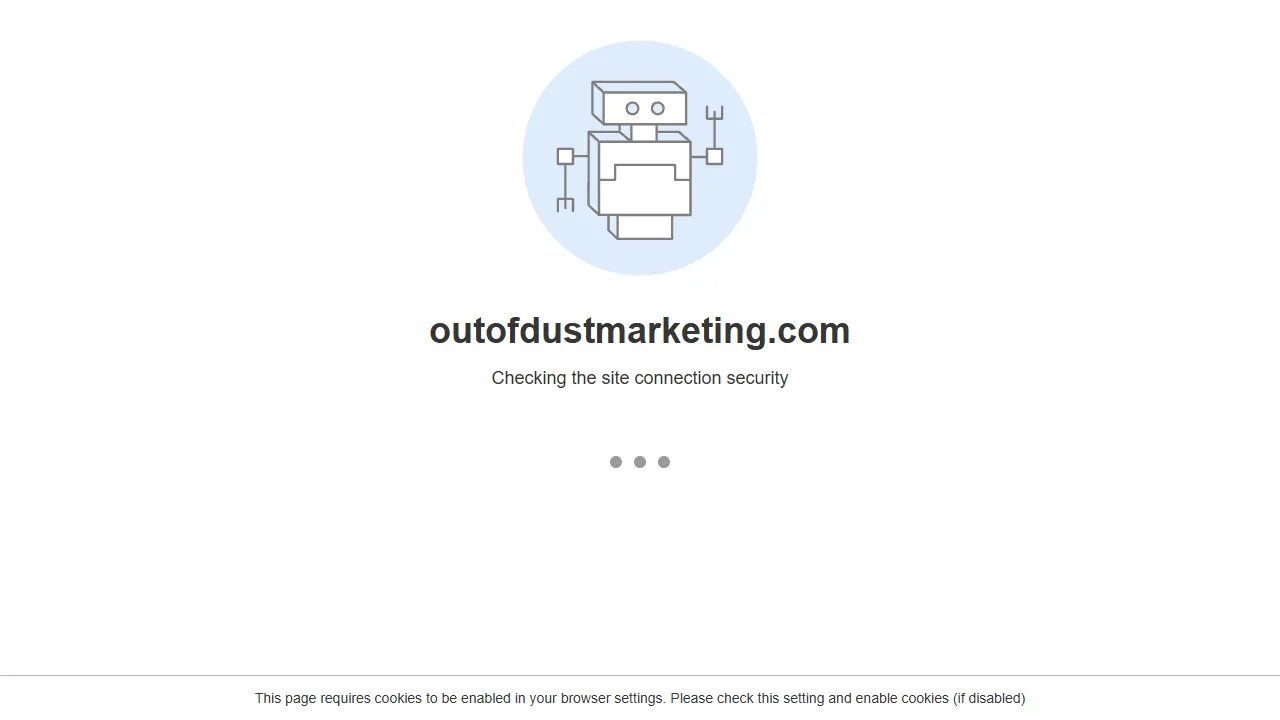 Screenshot of Out of Dust Marketing and Communication