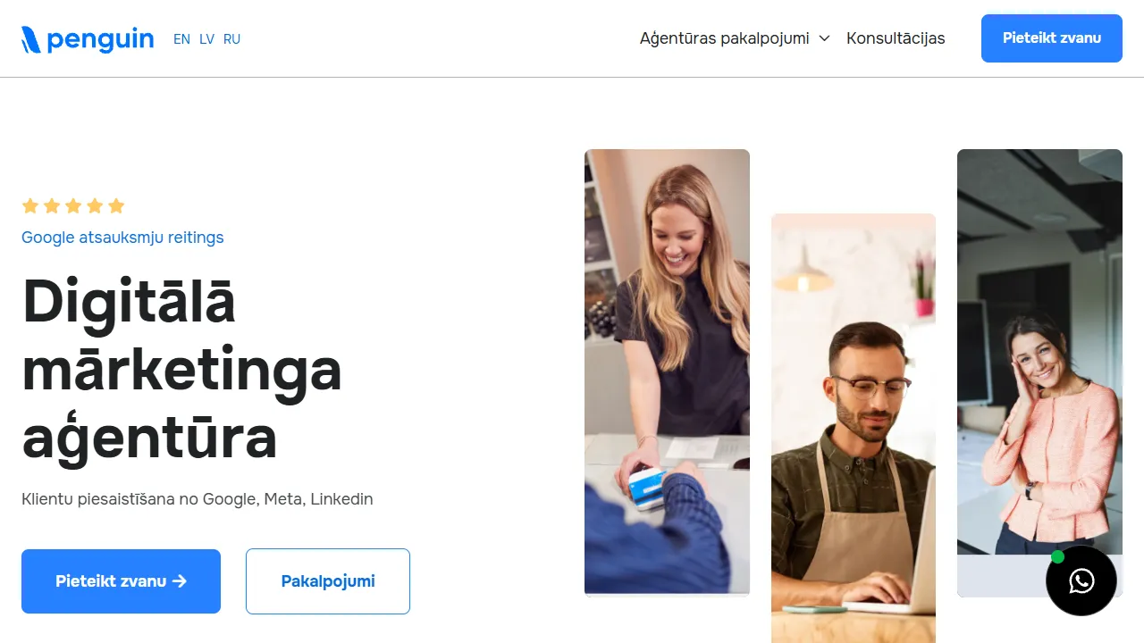 Penguin Digital – Marketing Agency website screenshot