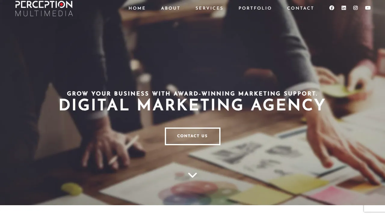 Screenshot of Perception Multimedia, Inc.