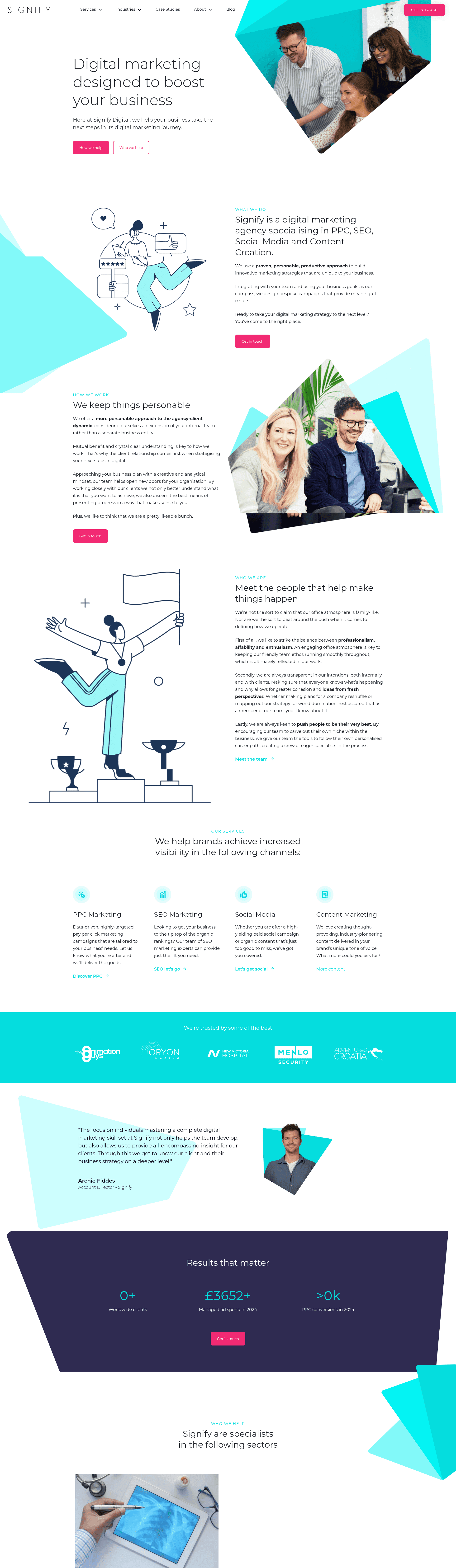 Signify Digital website screenshot