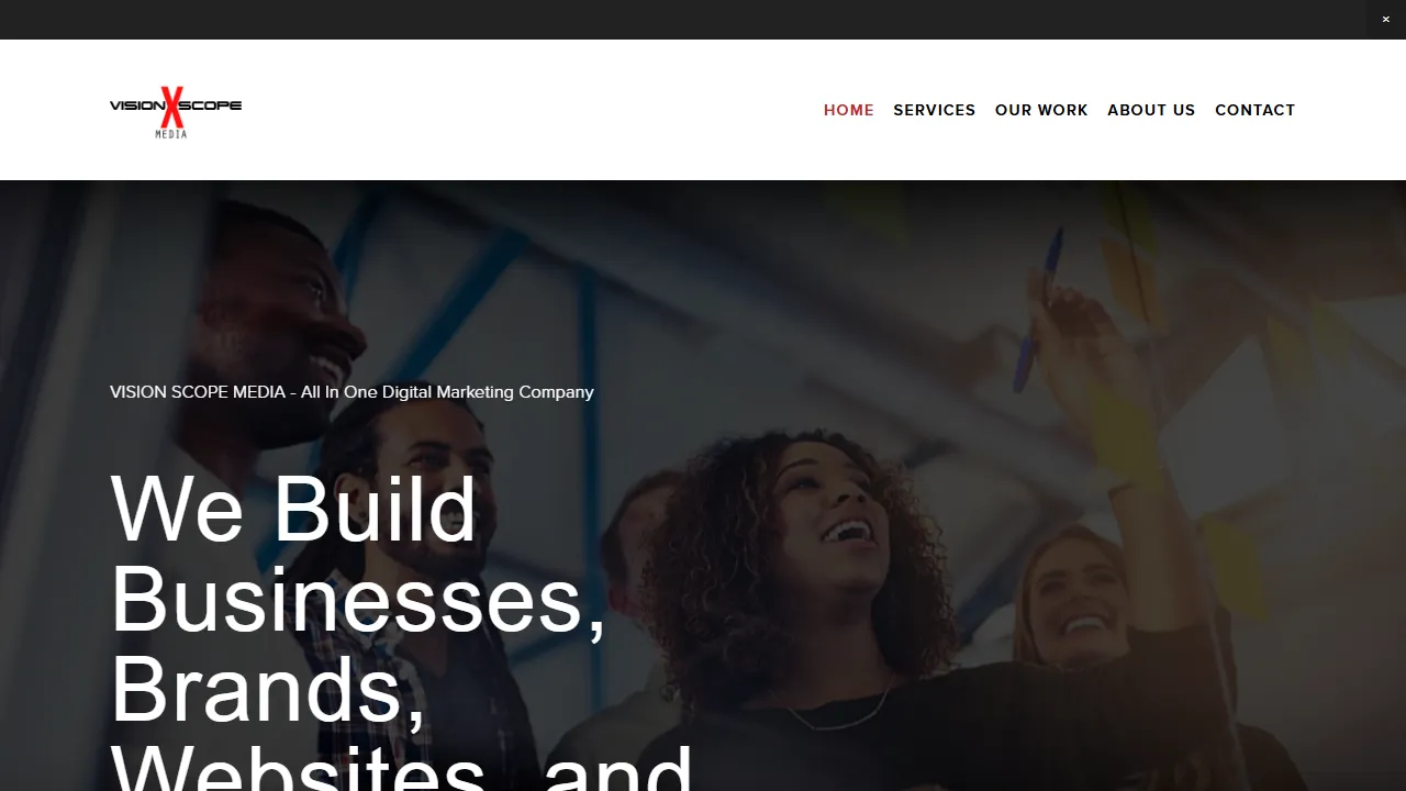 Vision Scope Media website screenshot